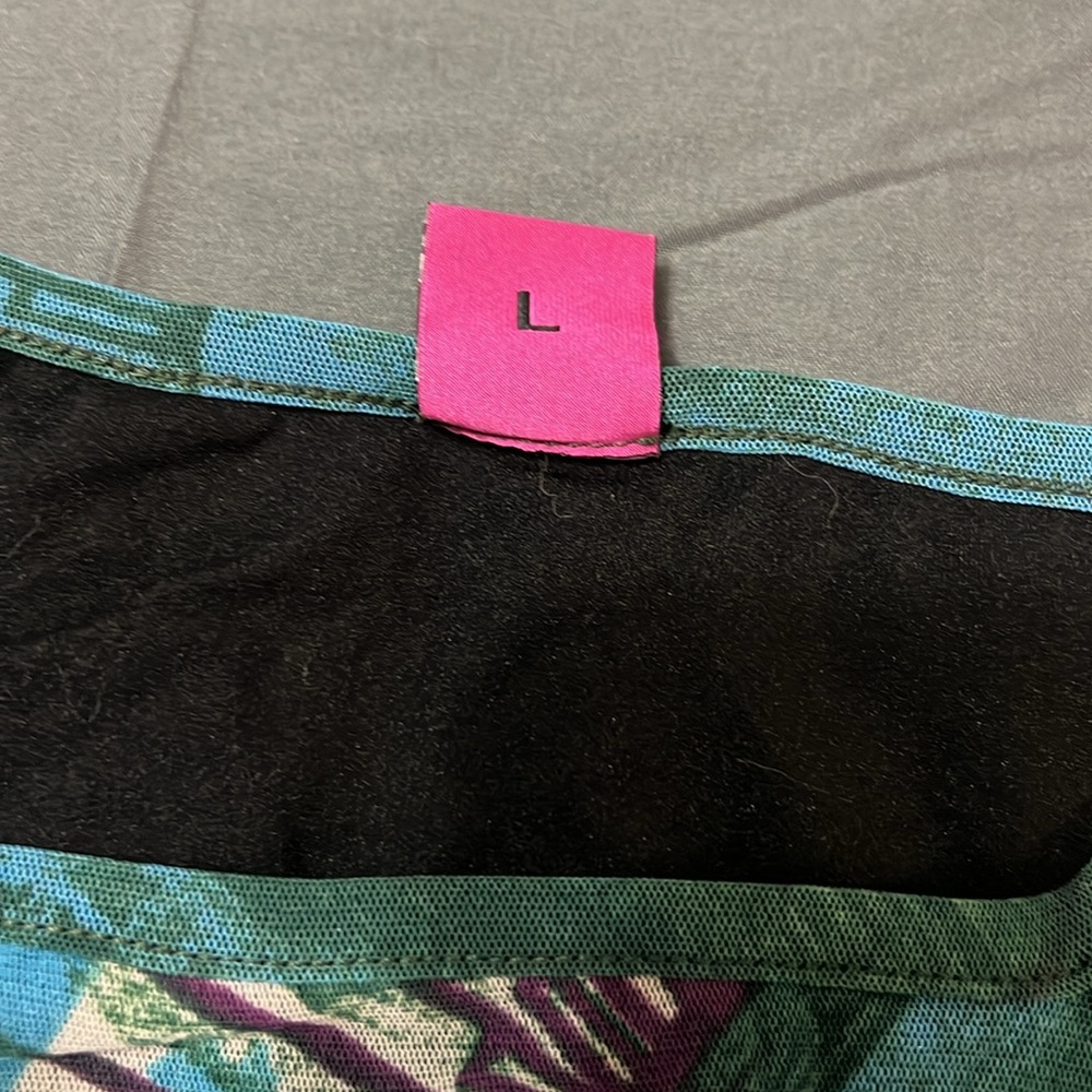 Save The Queen Colorful Patchwork Long Sleeve Top - image 3